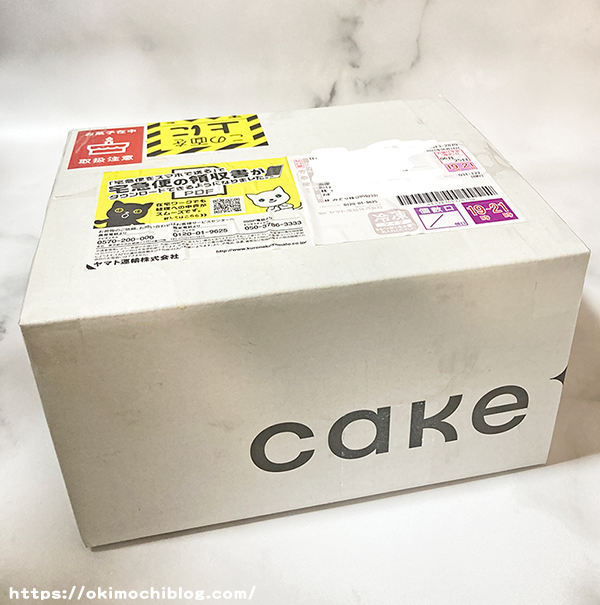 Cake.jpで注文したケーキ